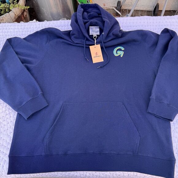 GRAMICCI Swirl Hoodie Size: ASIA:2XL USA:XL Navy Men NWT - Picture 3 of 9